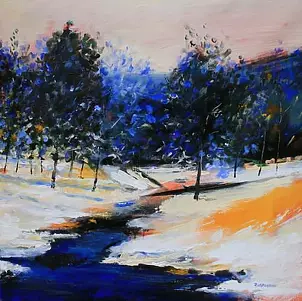 Mario Zampedroni -  Inverno in collina