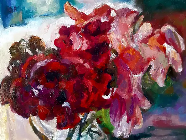 Barbara Gulbinowicz - Irysy i róże