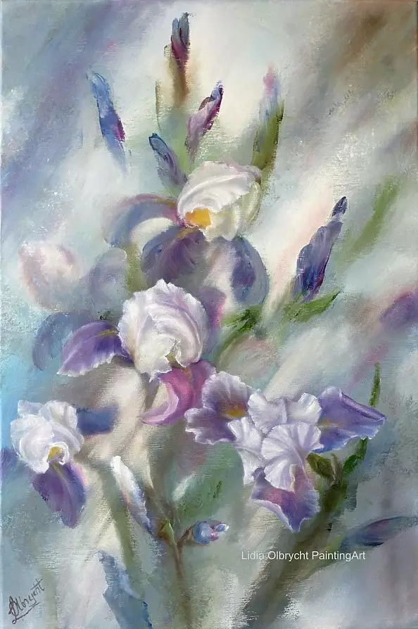 Lidia Olbrycht - Irises - flowers in nature