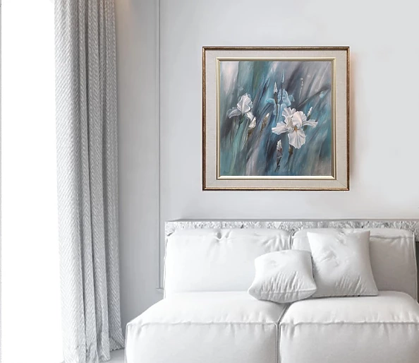 Lidia Olbrycht - Irises in White Robe