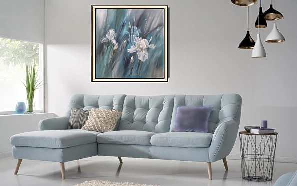 Lidia Olbrycht - Irises in White Robe