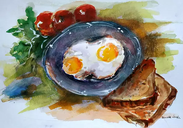 Bernadeta Nowak - INGREDIENT EGGS, MUSHROOMS