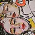małgorzata machynia, ICH UND DU, Acrylgemälde - Leinwand, 75 x 115