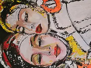 małgorzata machynia, JA. I. TY, Obraz akrylowy - płótno, 75 x 115