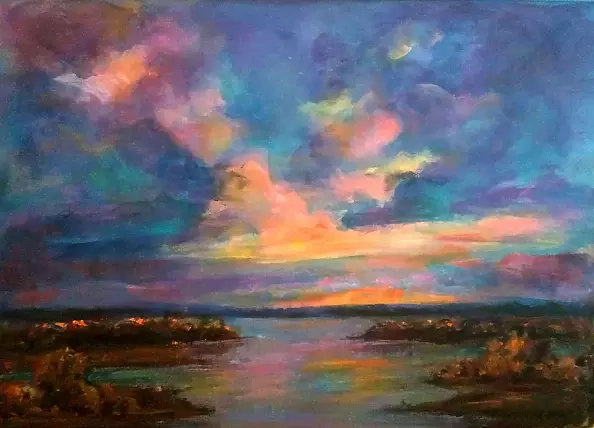 Bernadeta Nowak - JESIENNE JEZIORO