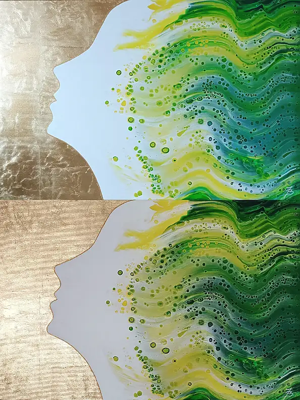 Joanna Bilska, JOIE, La peinture acrylique - toile, 90 x 60