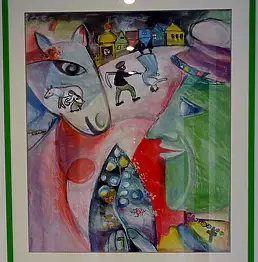 Ryszard Kostempski - "Me and the village" M. Chagall