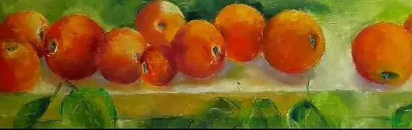 Anna Michalczak - Apples on the shelf.