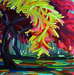 Iwona Bobrycz, яблоневый, Масляная картина - холст, 92 x 73