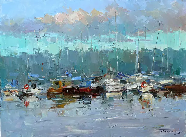 Krzysztof Tracz - Yachts in the marina II