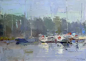 Krzysztof Tracz - Yachts in the marina