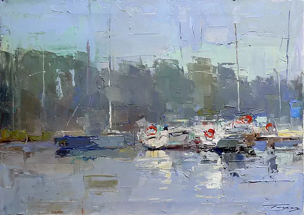 Krzysztof Tracz - Yachts in the marina