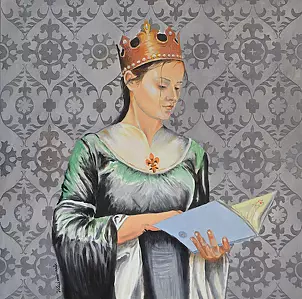 Halina Kaźmierczak - Jadwiga Andegaweńska portret