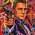 Emma Chodorowska, ,,James Bond", Obraz akrylowy - płótno, 85 x 120