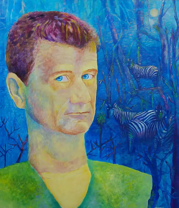 Magdalena Walulik - Janusz Palikot Portrait with zebras