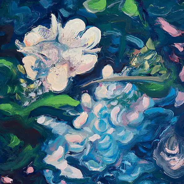 Wojciech Pater, Jaśmin o Zmierzchu, Obraz olejny - płyta, 30 x 40