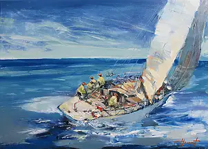 Henadzy Havartsou, В одном ритме, Масляная картина - холст, 70 x 50