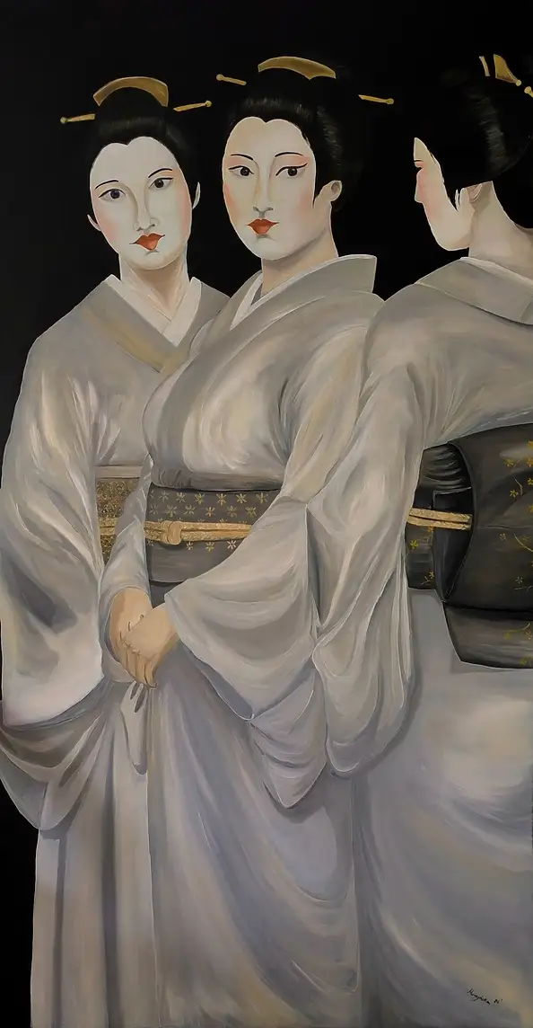 Monika Muszyńska, Silky silence, Oil painting - canvas, 90 x 170