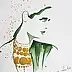 Adriana Laube, "Ihr Flüstern", Aquarelle, Tinte - Papier, 30 x 42