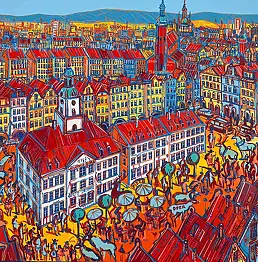 Joanna Mieszko, Jelenia Góra, Dipinto acrilico - tela, 100 x 73