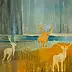 Anna Sąsiadek - deer | oil on canvas
