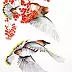 Karolina Kijak - Waxwings with a roan-tree