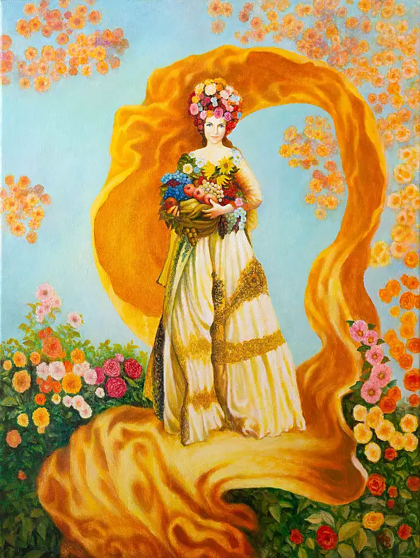 Aleksandr Ivanov - Autumn - Goddess Demeter