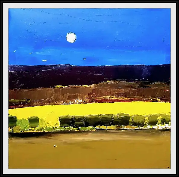 Andrzej Cybura, Autumn, Oil painting - canvas, 80 x 80