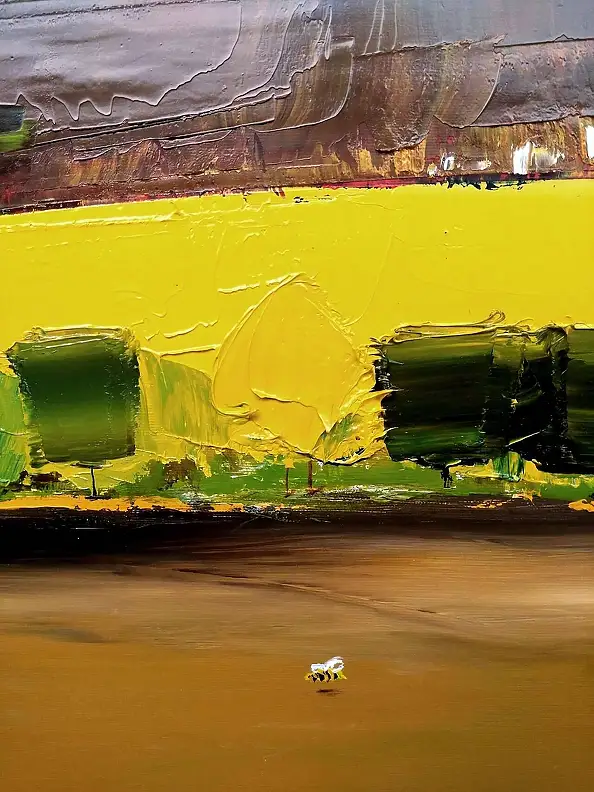 Andrzej Cybura, Autumn, Oil painting - canvas, 80 x 80