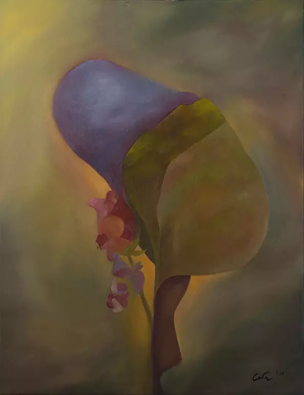 Olka Cała - Man and leaf