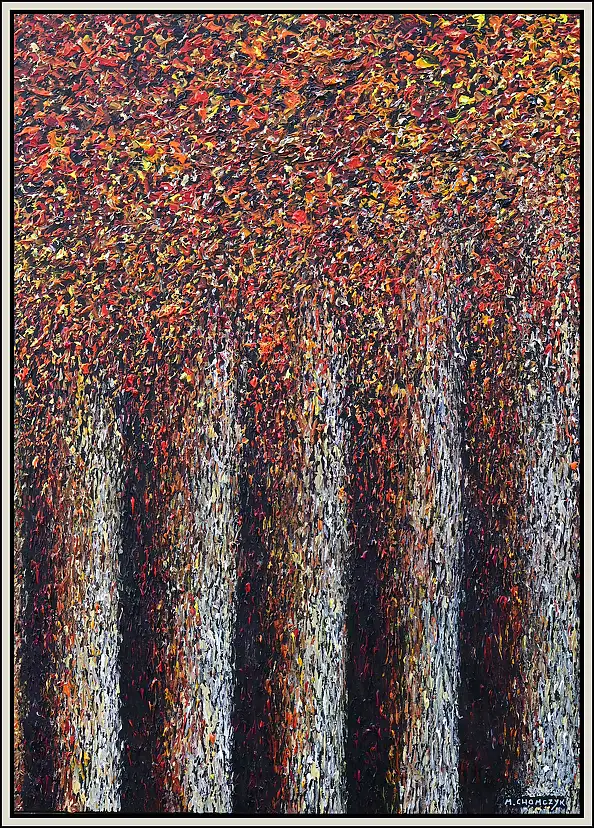Marek Chomczyk, Jesień, Obraz akrylowy - płótno, 100 x 140