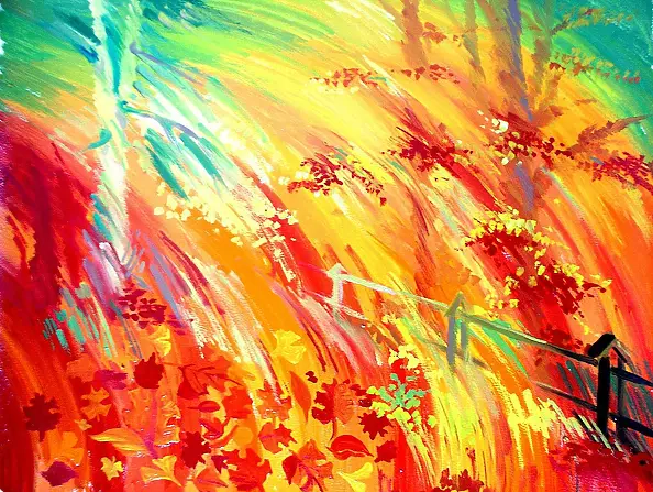 Ryszard Kostempski - "Autumn brings the colors of the wind"