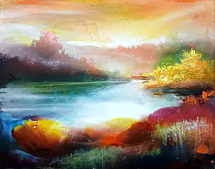 Włodzimierz Draczyński, Jesień, Obraz olejny - płótno, 50 x 40