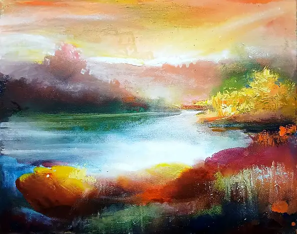 Włodzimierz Draczyński, Jesień, Obraz olejny - płótno, 50 x 40