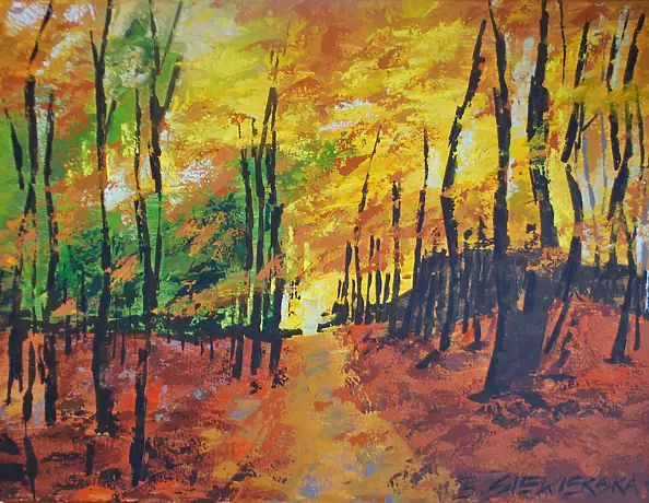 Bożena Siewierska - autumn alley