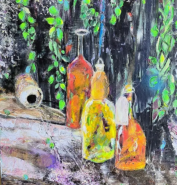 Ewa Mościszko, Herbsttinktur, Acrylgemälde - , 50 x 50
