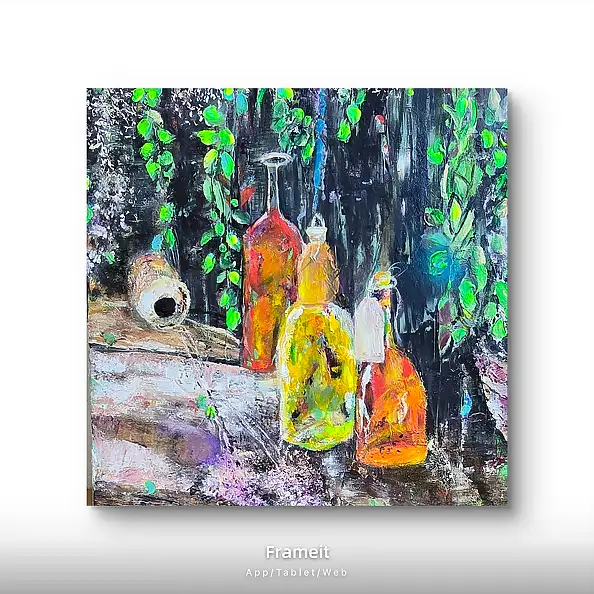 Ewa Mościszko, Herbsttinktur, Acrylgemälde - , 50 x 50