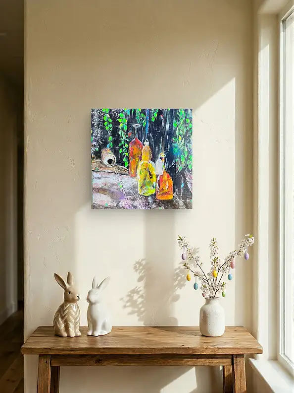 Ewa Mościszko, Herbsttinktur, Acrylgemälde - , 50 x 50