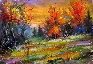 Włodzimierz Draczyński - Autumn glade