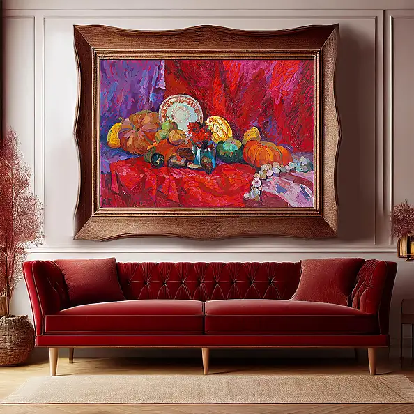 Anastasiia Kurkova, Jesienne Dary, Obraz olejny - płótno, 110 x 80