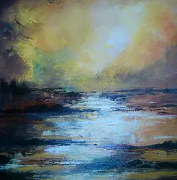 Karina Korduła Bloch, Jesienne bezdroża, Obraz olejny - , 60 x 50