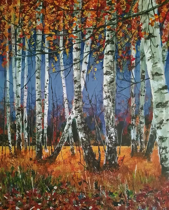 Marta Milewska - Autumn birches