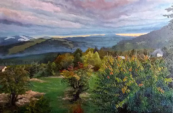 Katarzyna Suchoń - Jesienne mgły w Istebnej