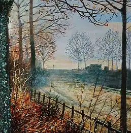 Marta Milewska, Jesienne popołudnie, Obraz akrylowy - płótno, 40 x 50