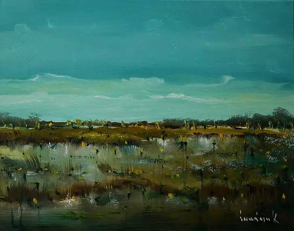 Tadeusz Iwańczuk - Autumn pool