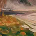 Wojciech Pater, Paesaggio autunnale II, Quadro a olio - pannello, 100 x 70