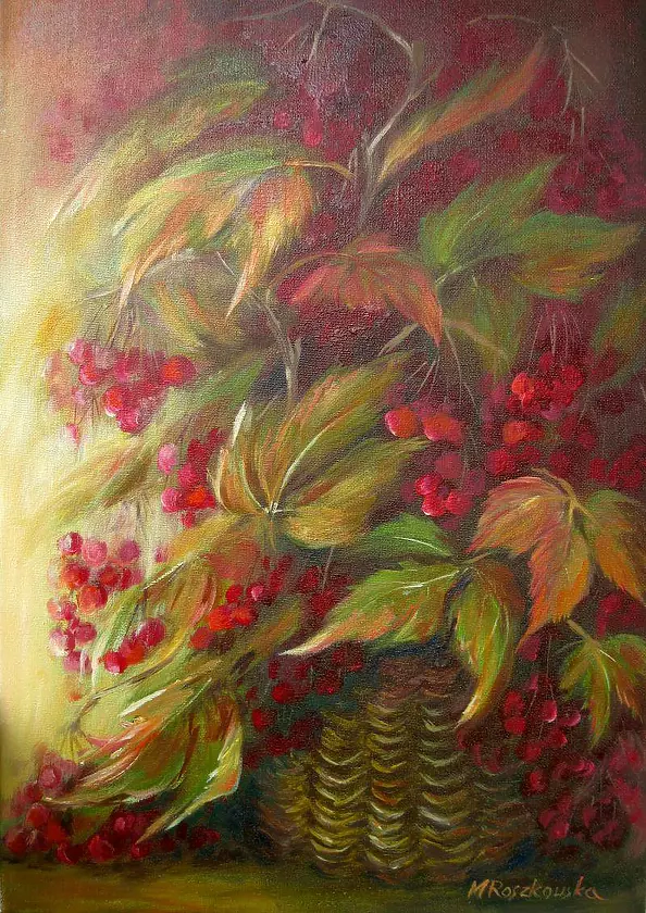 Maria Roszkowska - Autumn bouquet of Kalina
