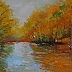 Grażyna Potocka - Peinture à l'huile jour d'automne 30-40cm