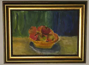   - Autumn basket with apples