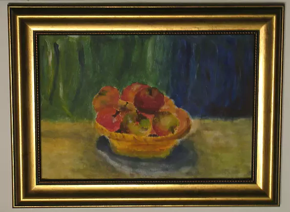 Nelly Chelstowska - Jesienny koszyk z jabłkami